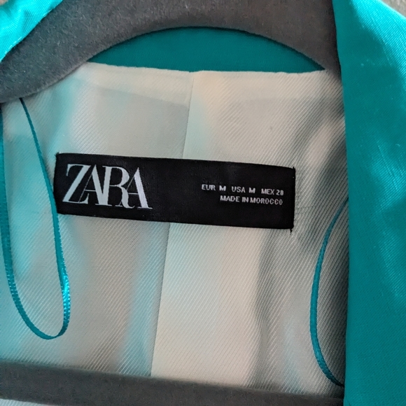 Like new Zara teal blazer size M - Picture 7 of 7